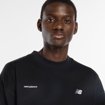 NB Grey Long Sleeve, BLACK, AMT53627BK
