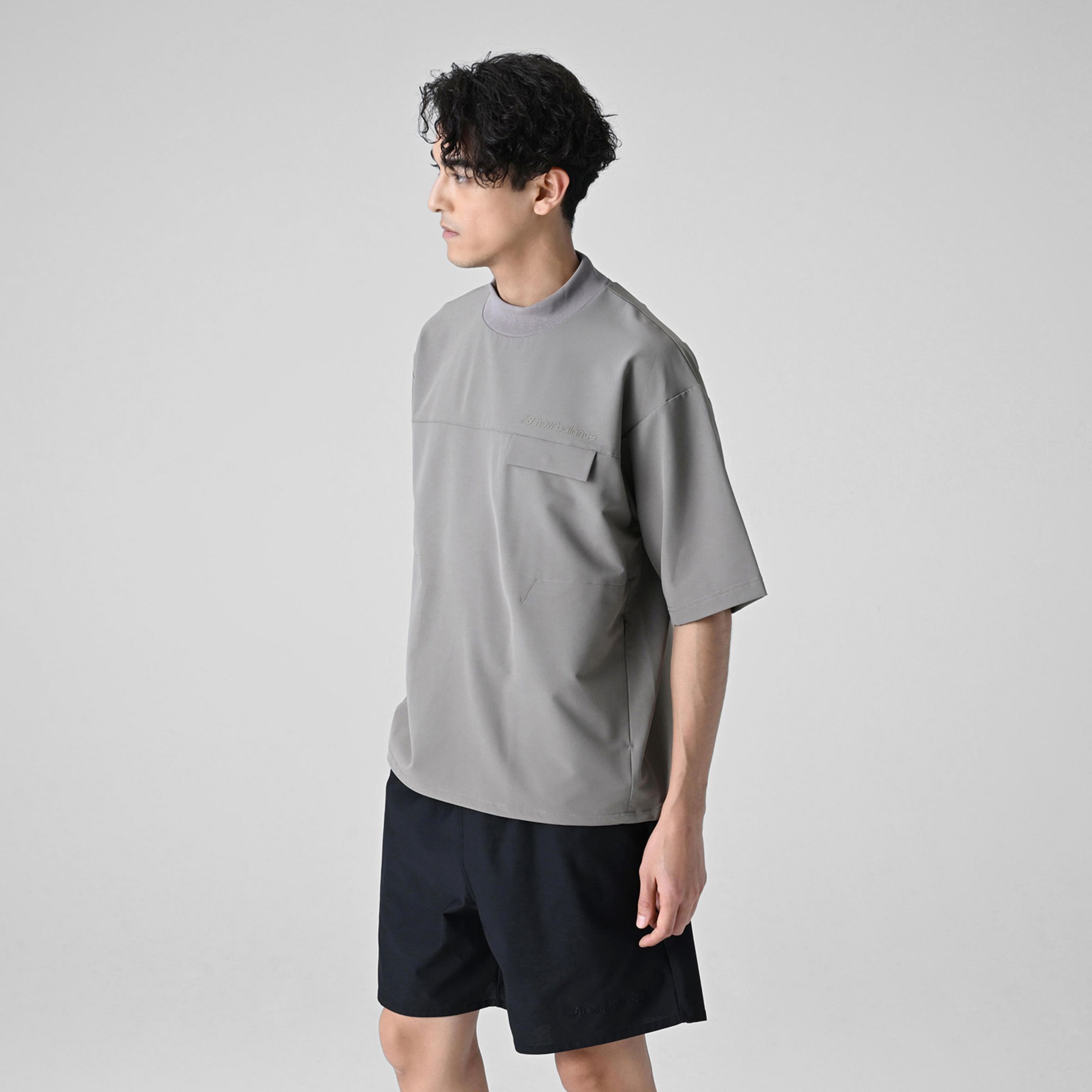 MET24 Woven Mockneck Tee