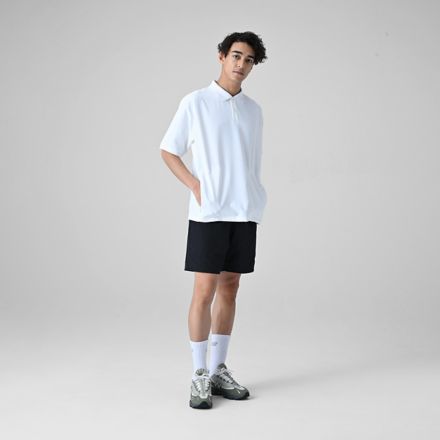 MET24 編織 Polo 衫, 黑水泥, AMT55003WT