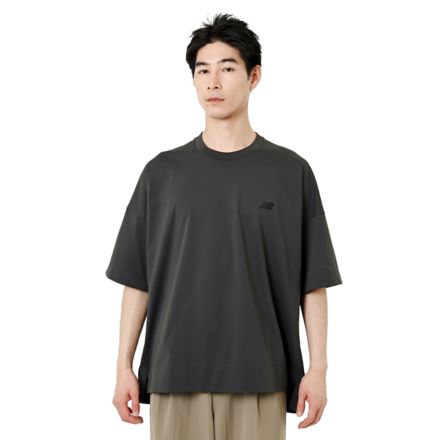 9BOX n.8 Super Wide T-Shirt, BLACK CEMENT, AMT55038BLK