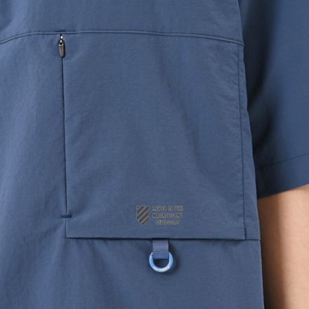 オーバーサイズドショートスリーブプルオーバー, VINTAGE INDIGO, AMT55077VTI