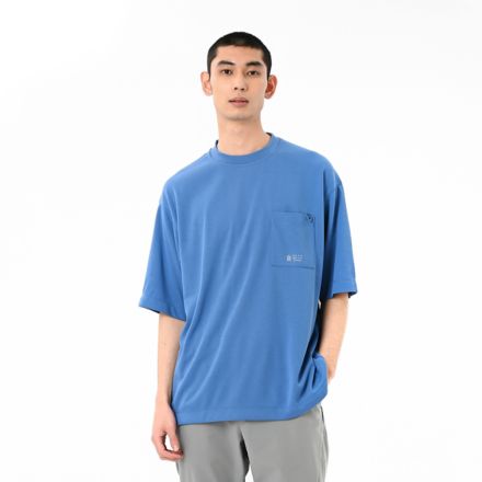 オーバーサイズドショートスリーブベースTシャツ, SEA STONE, AMT55078SET