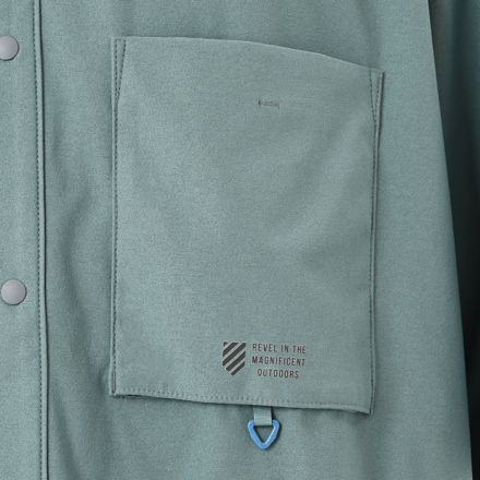 オーバーサイズドショートスリーブサンシールドシャツ, DARK JUNIPER, AMT55084DKJ