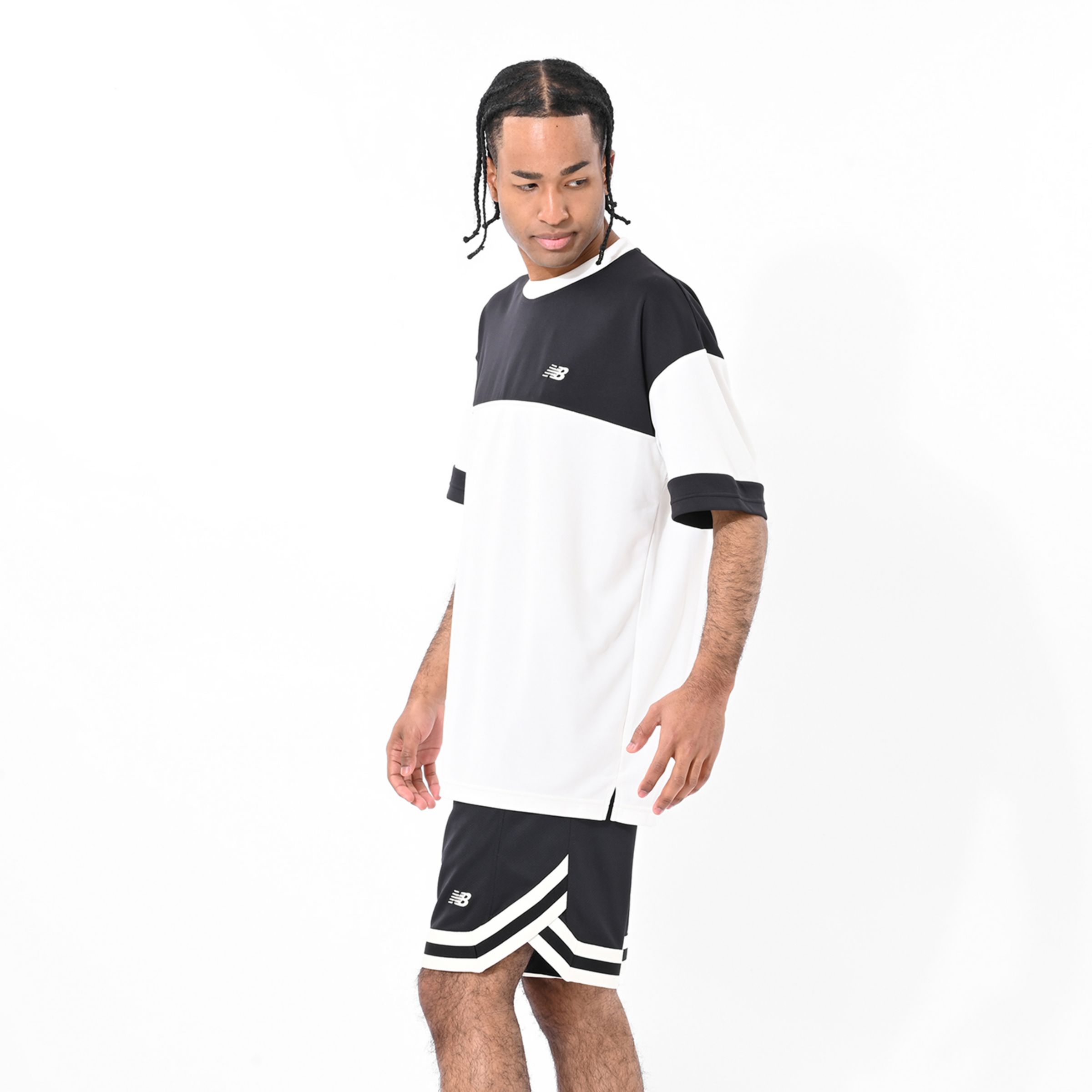 ブロック切り替えショートスリーブTシャツ