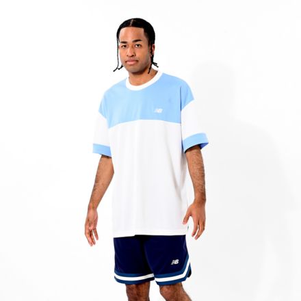 ブロック切り替えショートスリーブTシャツ, ELECTRIC SKY, AMT55095ELE