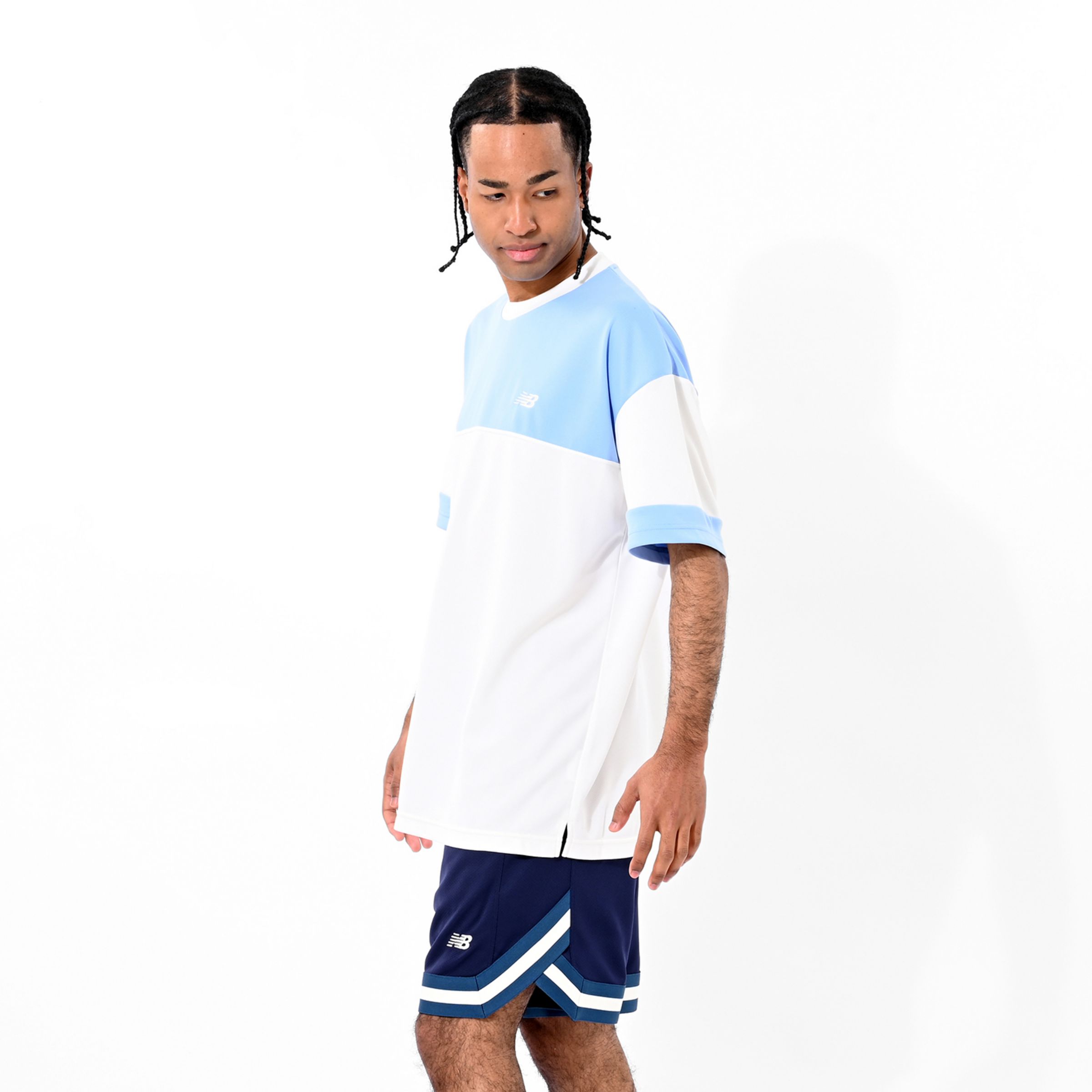 ブロック切り替えショートスリーブTシャツ