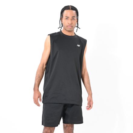 Woven Sleeveless Top, BLACK, AMT55098BK