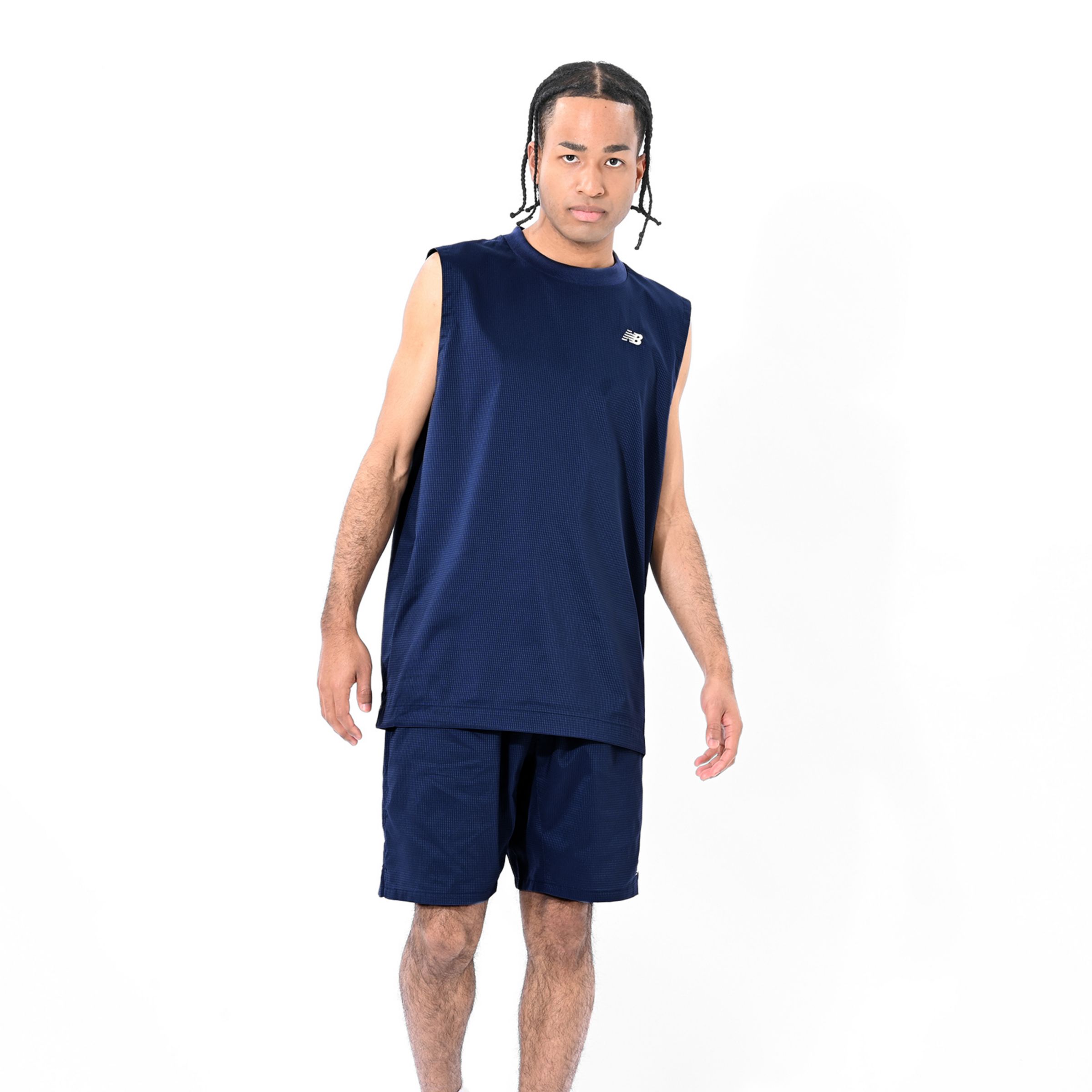 ウーブンメッシュタンクトップ