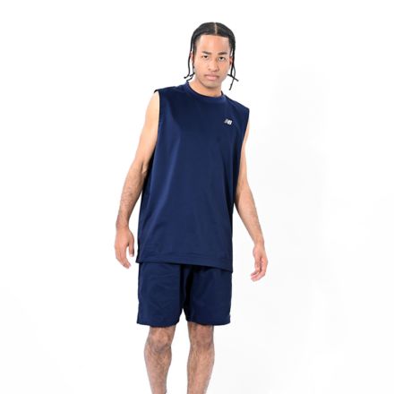 ウーブンメッシュタンクトップ, VINTAGE INDIGO, AMT55098VTI