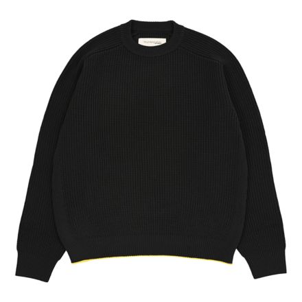 Tokyo Design Studio×Batoner ニット クルー, BLACK CEMENT, AMT55131BLK