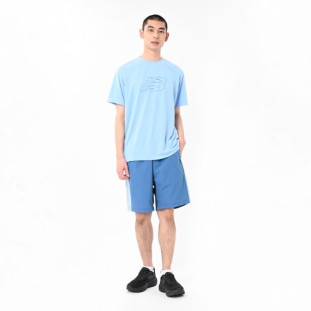 パフォーマンスファンクションTシャツ, ELECTRIC SKY, AMT55139ELE