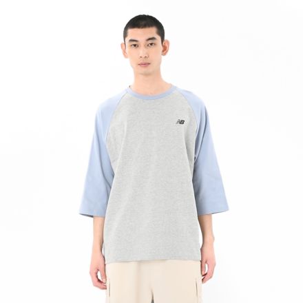 ラグラン3/4スリーブTシャツ, ATHLETIC GREY, AMT55146AG