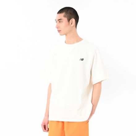 ダブルフェイスショートスリーブプルオーバー, SEA SALT, AMT55152SST