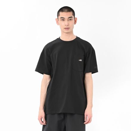 Shoe Patch Short Sleeve T-Shirt, BLACK CEMENT, AMT55157BLK