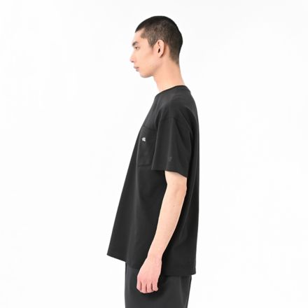 Shoe Patch Short Sleeve T-Shirt, BLACK CEMENT, AMT55157BLK