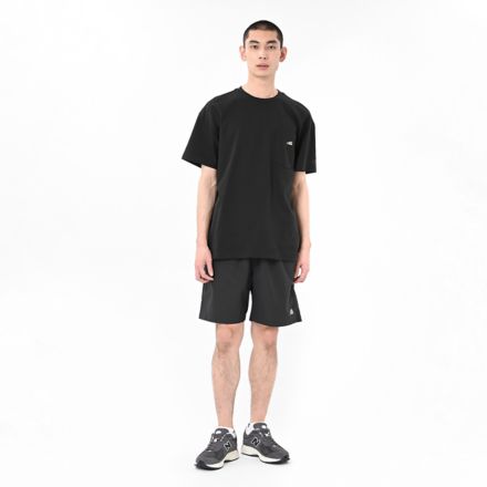 シューパッチショートスリーブTシャツ, BLACK CEMENT, AMT55157BLK