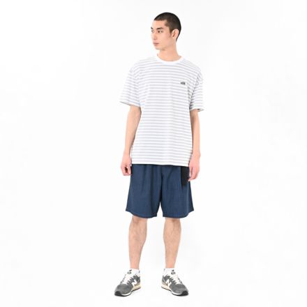 シューパッチショートスリーブTシャツ, WHITE, AMT55158WT
