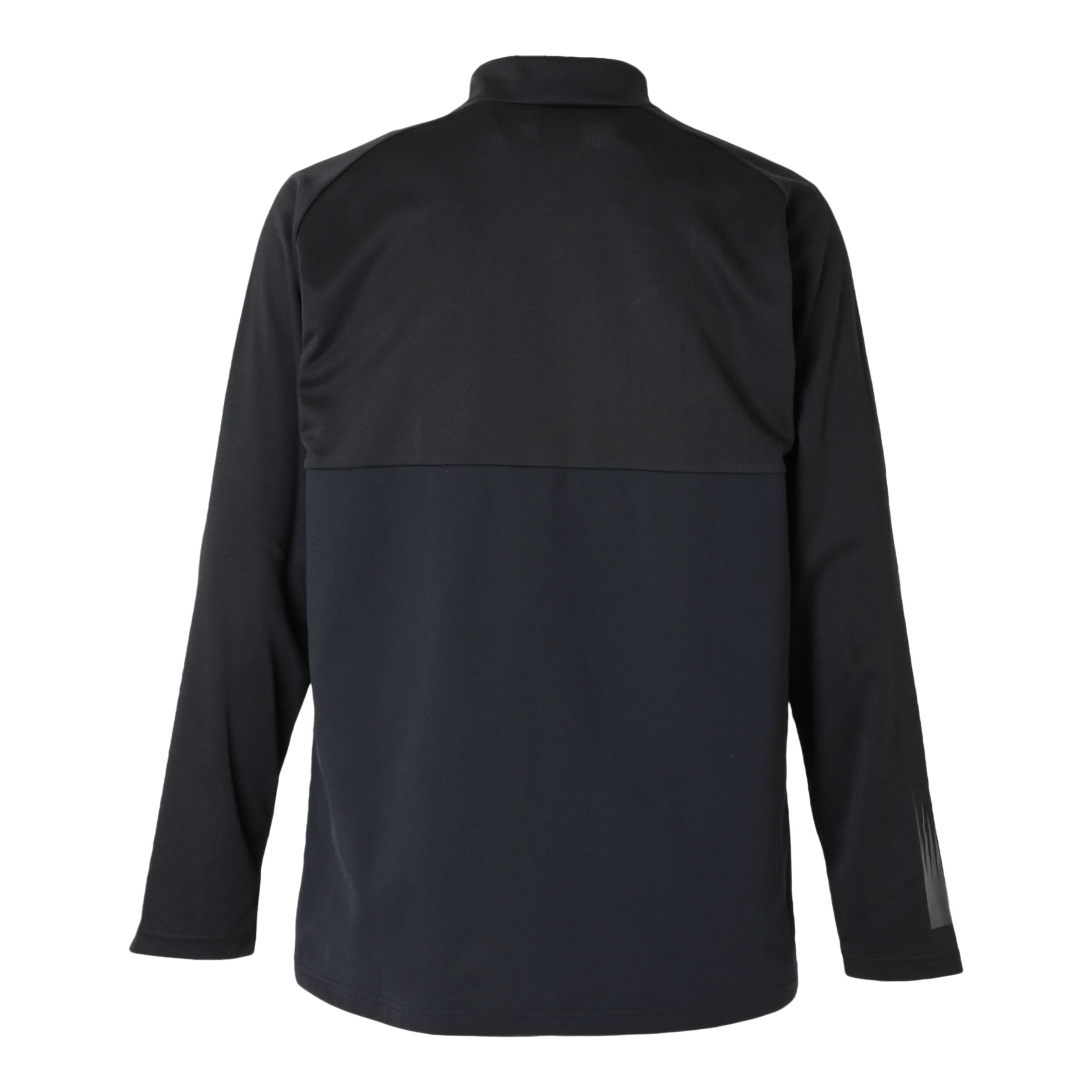 Black Out ジャガードトラックニットハーフジップトップ