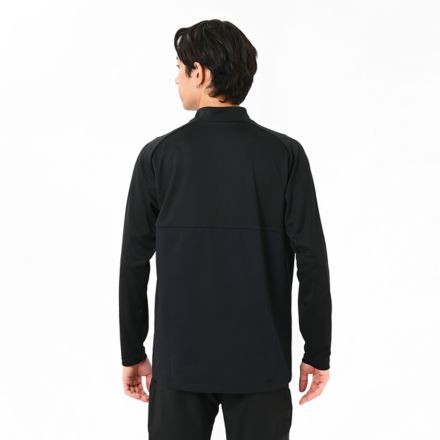 Black Out ジャガードトラックニットハーフジップトップ