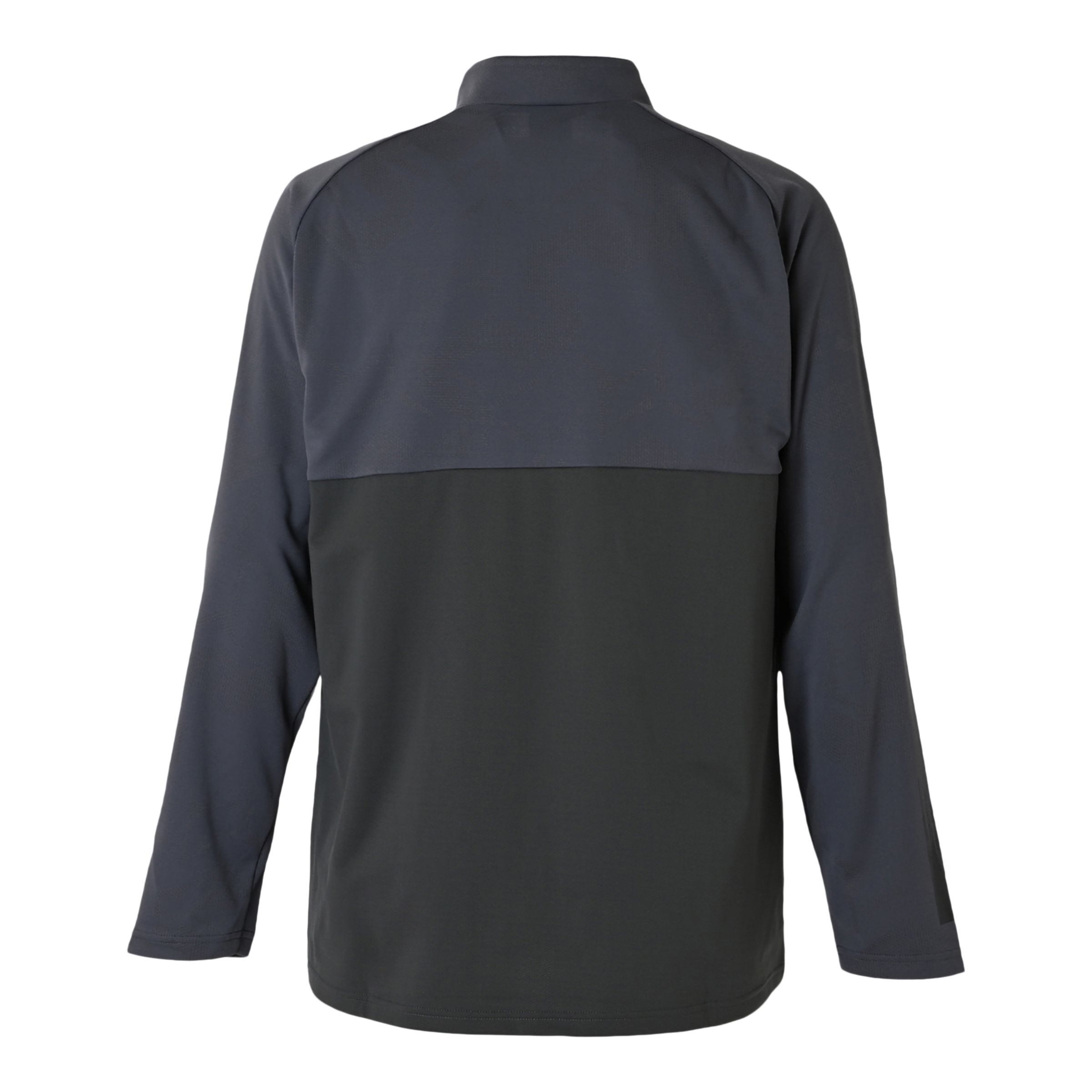 Black Out ジャガードトラックニットハーフジップトップ