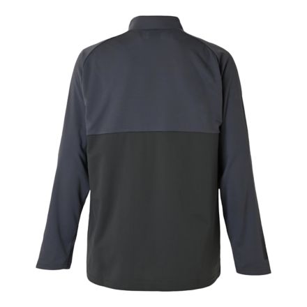 Black Out ジャガードトラックニットハーフジップトップ