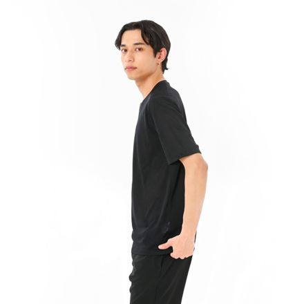 Black Out ジャガードメッシュニットショートスリーブTシャツ