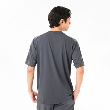 Black Out ジャガードメッシュニットショートスリーブTシャツ