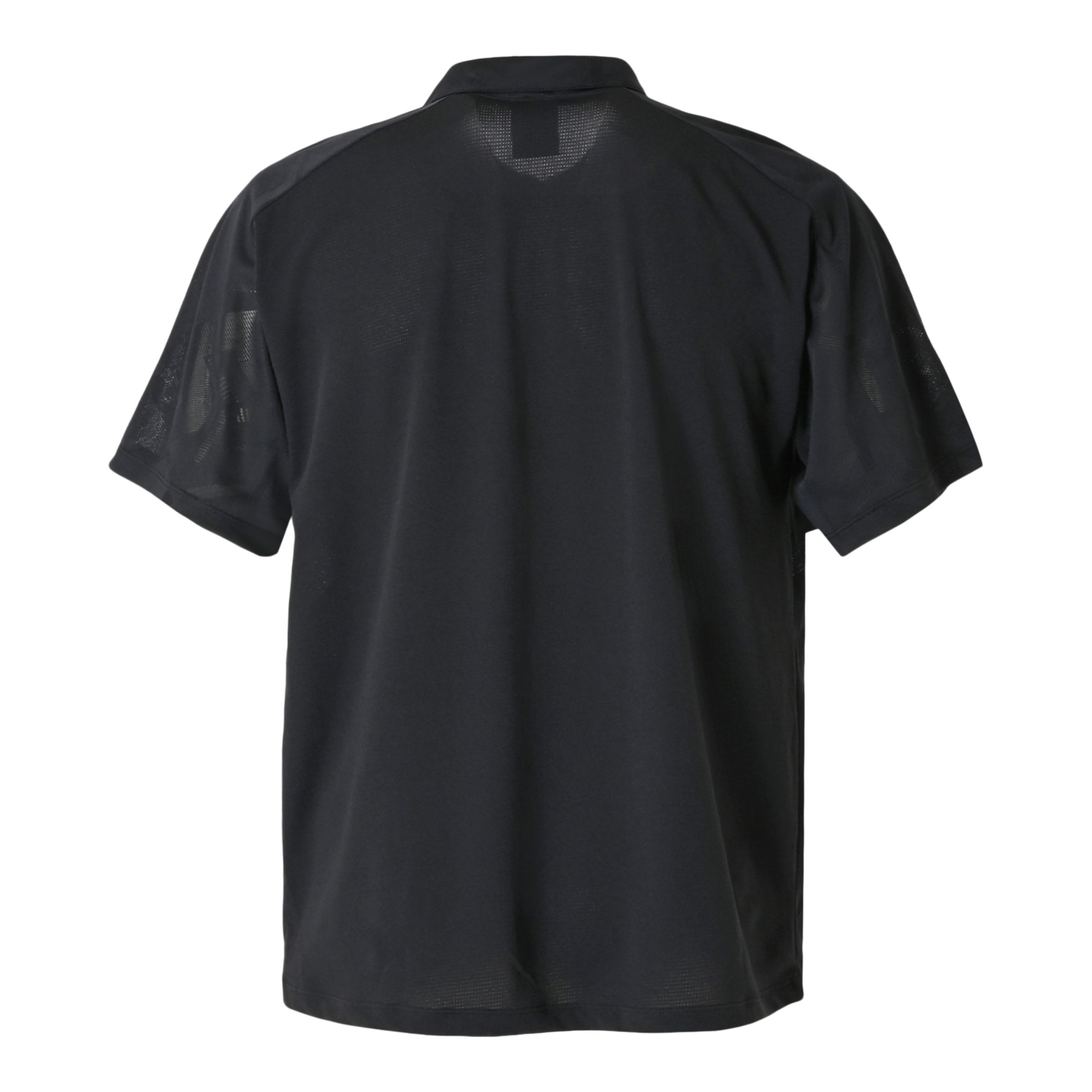 Black Out ジャガードメッシュニットポロシャツ