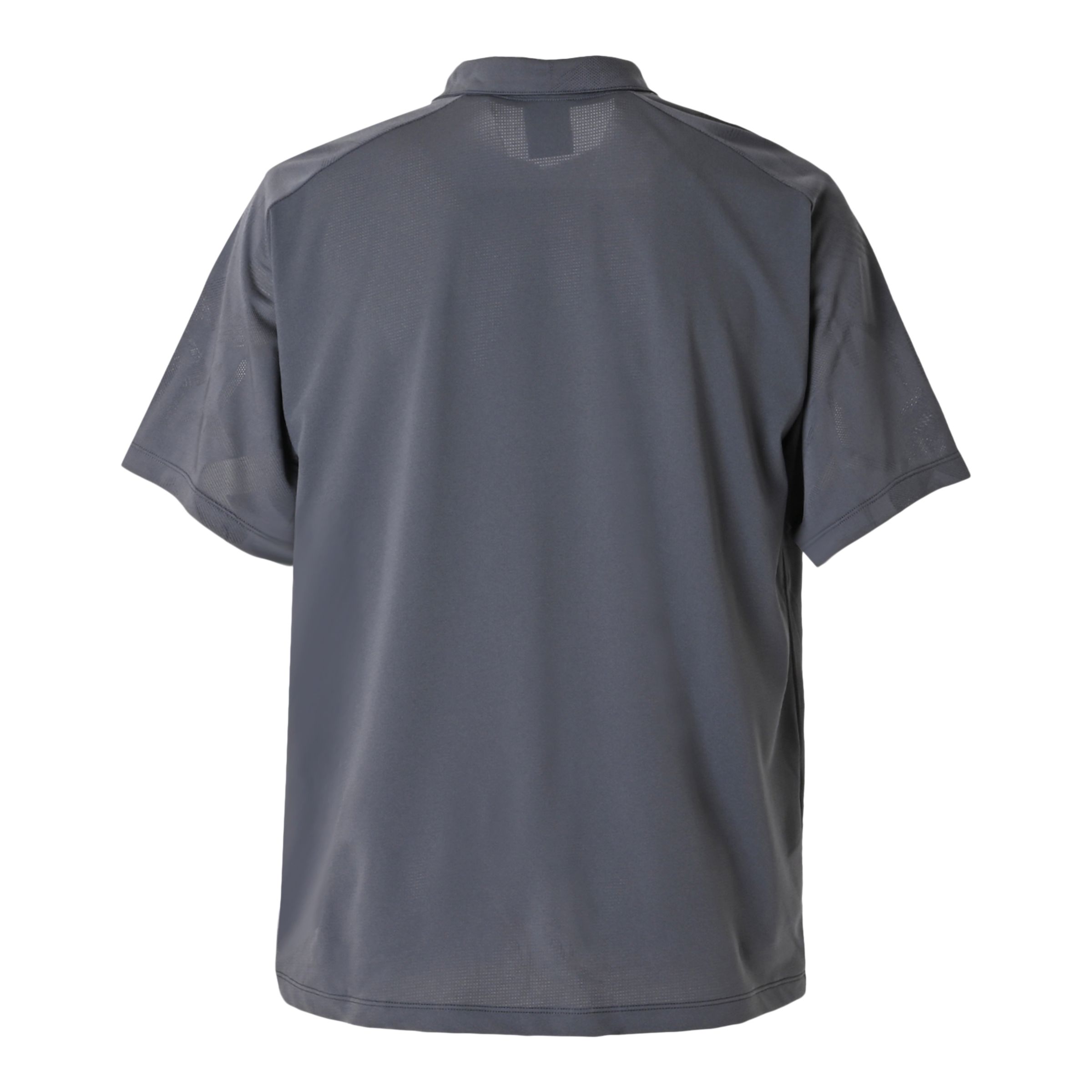 Black Out ジャガードメッシュニットポロシャツ