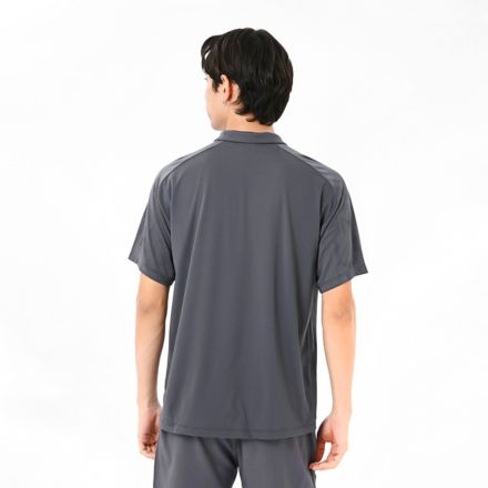 Black Out ジャガードメッシュニットポロシャツ