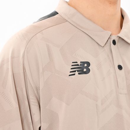 Black Out ジャガードメッシュニットポロシャツ, STONEWARE, AMT55206SNW