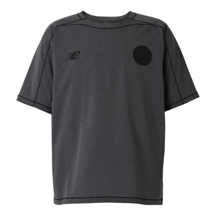 Black Out メッシュストレッチ ウーブンショートスリーブシャツ