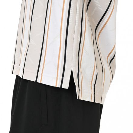 Black Out グラフィック ポロロングスリーブシャツ