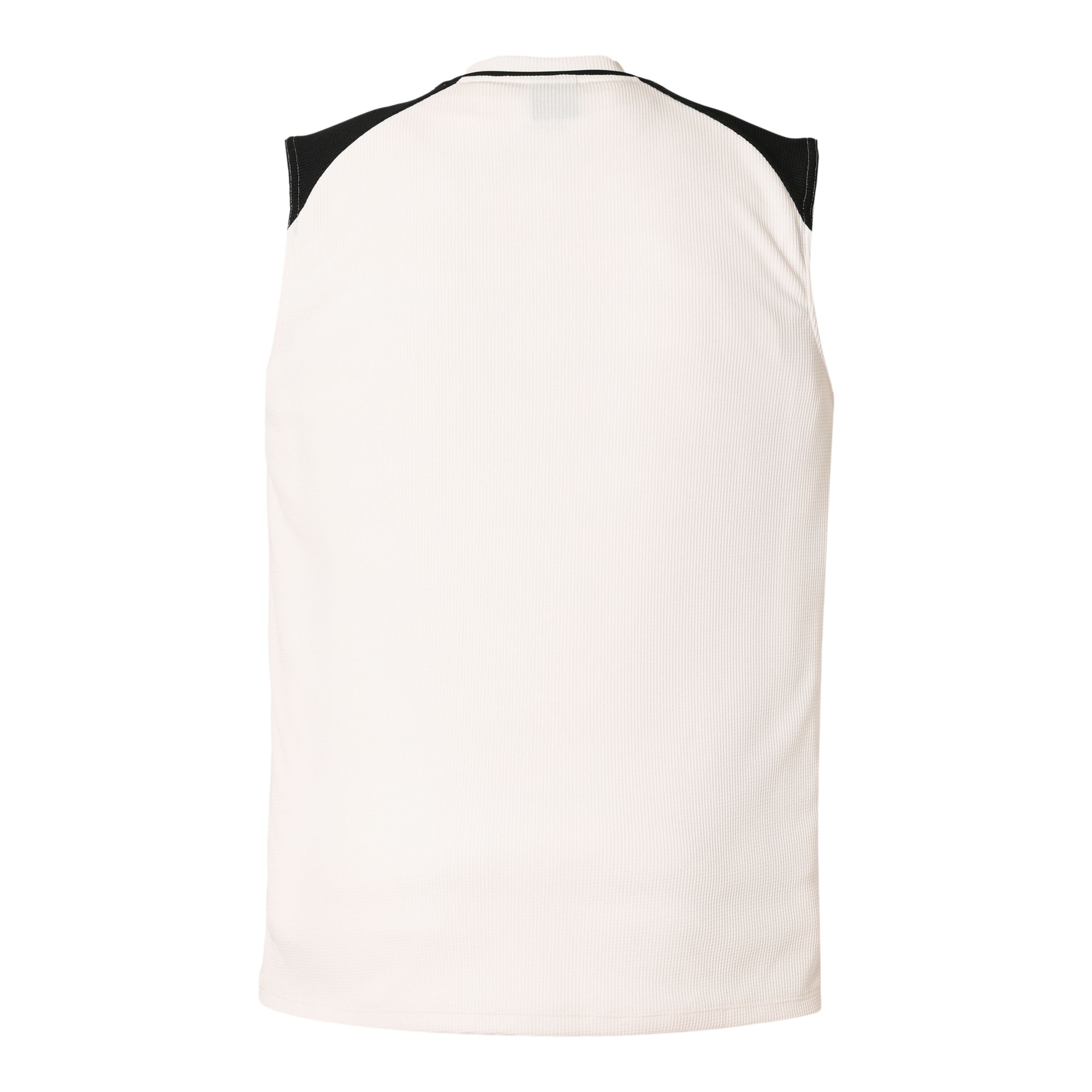 Black Out ポリワッフルノースリーブシャツ