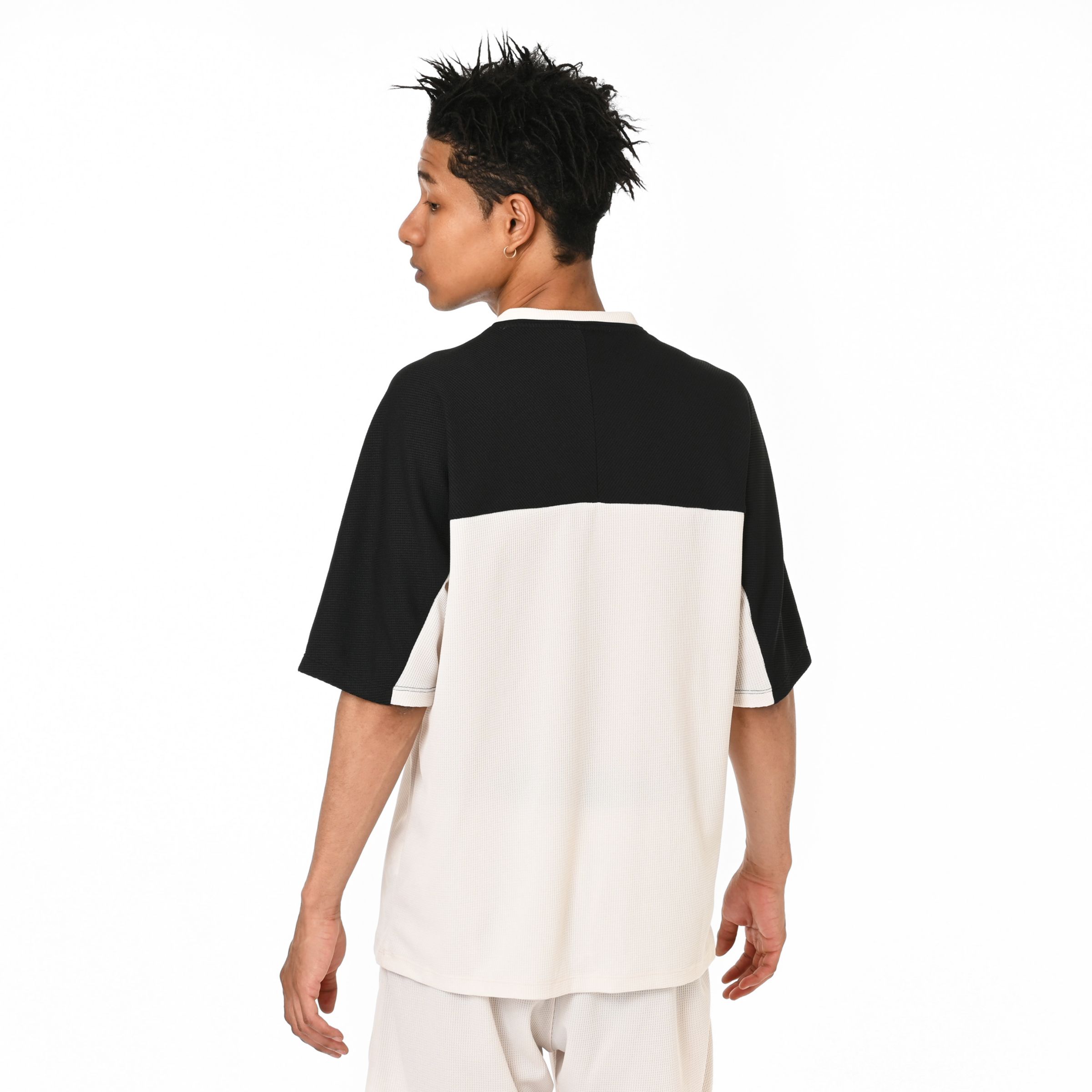 Black Out ポリワッフルショートスリーブシャツ