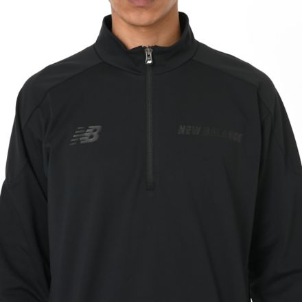 Black Out ウォームアップトップ, BLACK, AMT55286BK