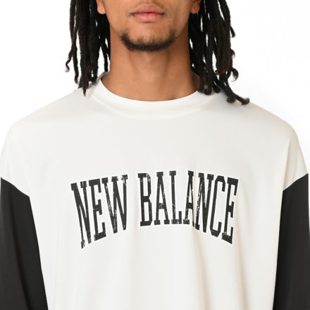 グラフィックロングスリーブシャツ, SEA SALT, AMT55625SST