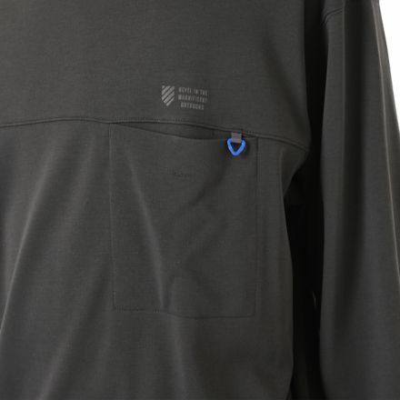 ベーシックロングスリーブTシャツ, BLACK CEMENT, AMT55645BLK