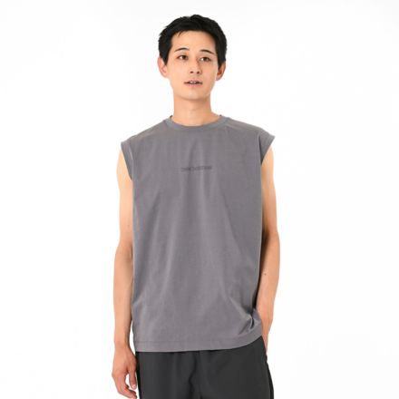 Functional Relaxed Fit Sleeveless Shirt, CASTLEROCK, AMT55673CAS