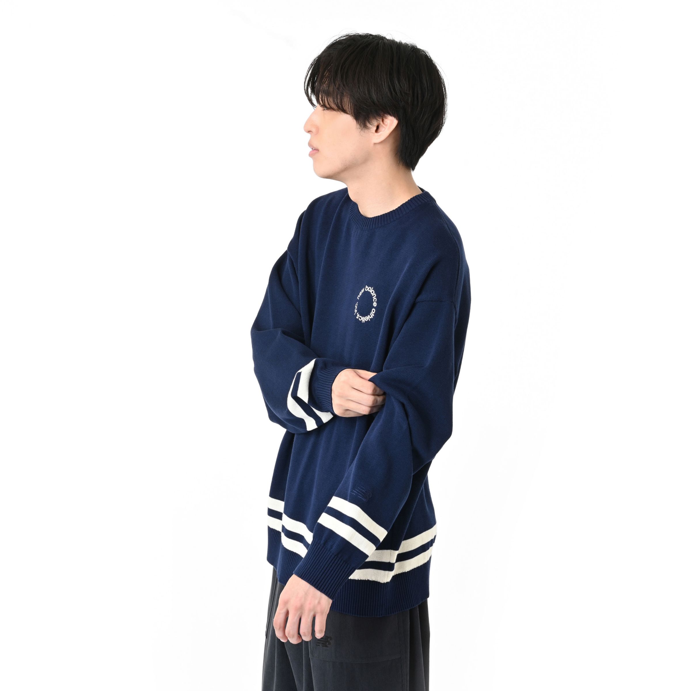 ラインニットプルオーバー