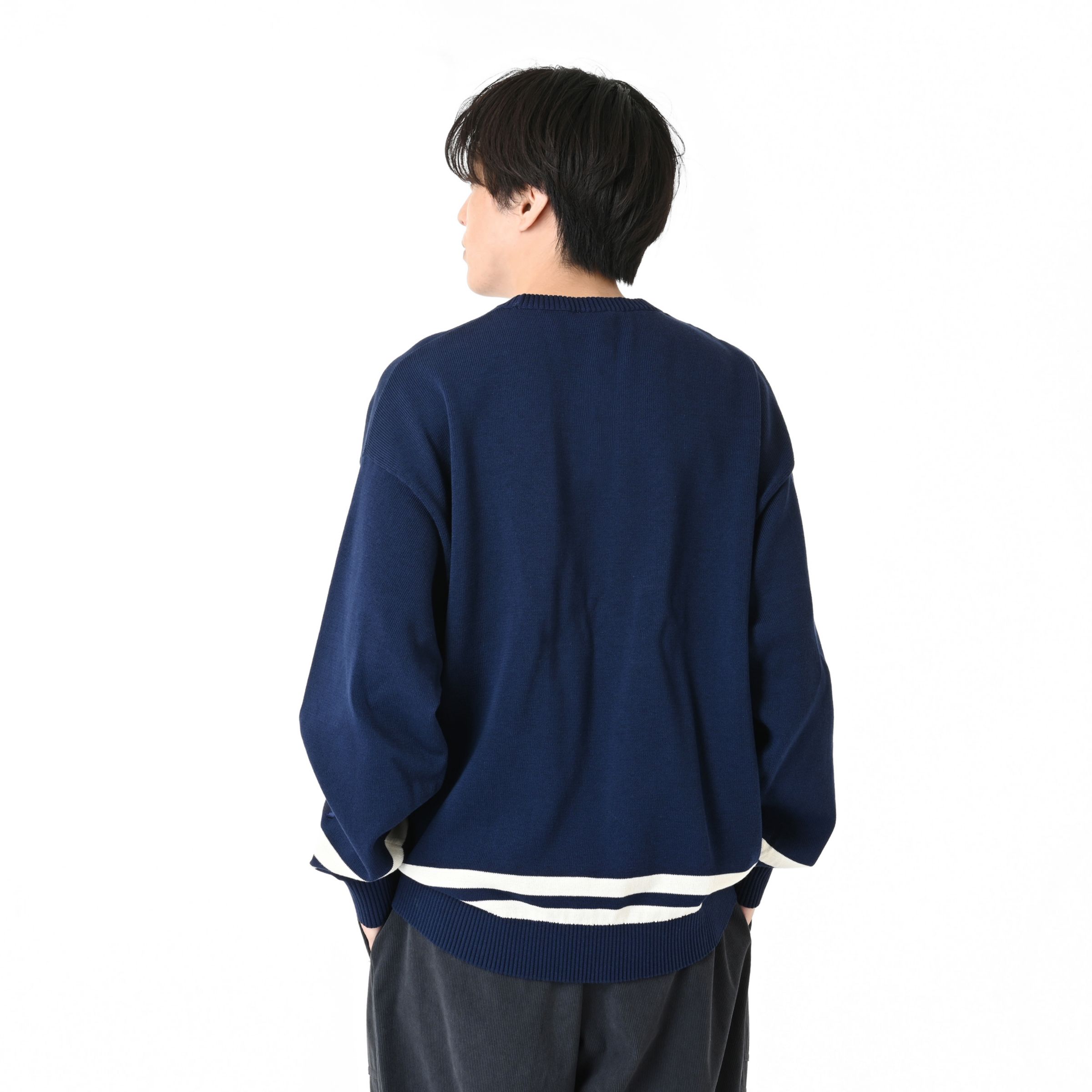 ラインニットプルオーバー