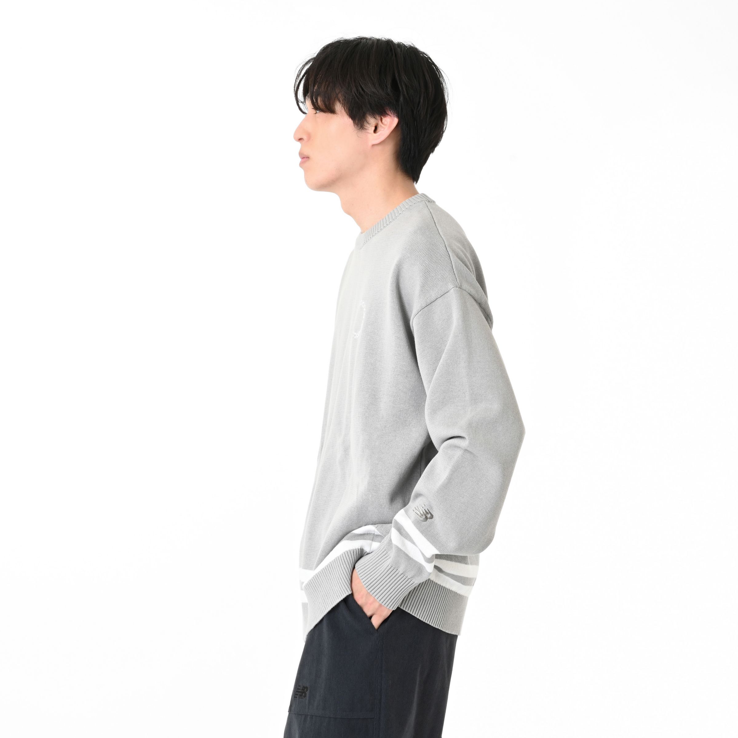 ラインニットプルオーバー