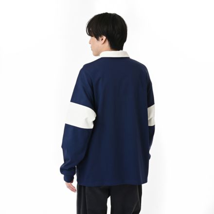 ロングスリーブポロシャツ, NB NAVY, AMT55684NNY