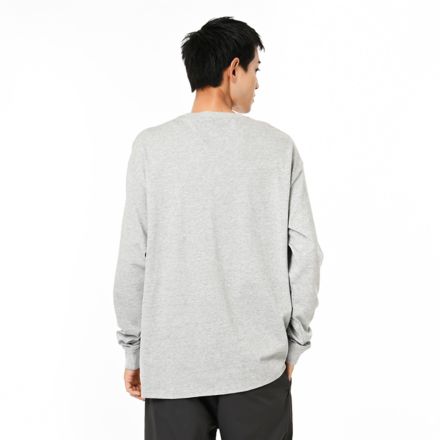 シューパッチロングスリーブ, ATHLETIC GREY HEATHER, AMT55691AGT