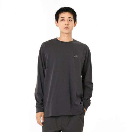 シューパッチロングスリーブ, ATHLETIC GREY HEATHER, AMT55691BLK
