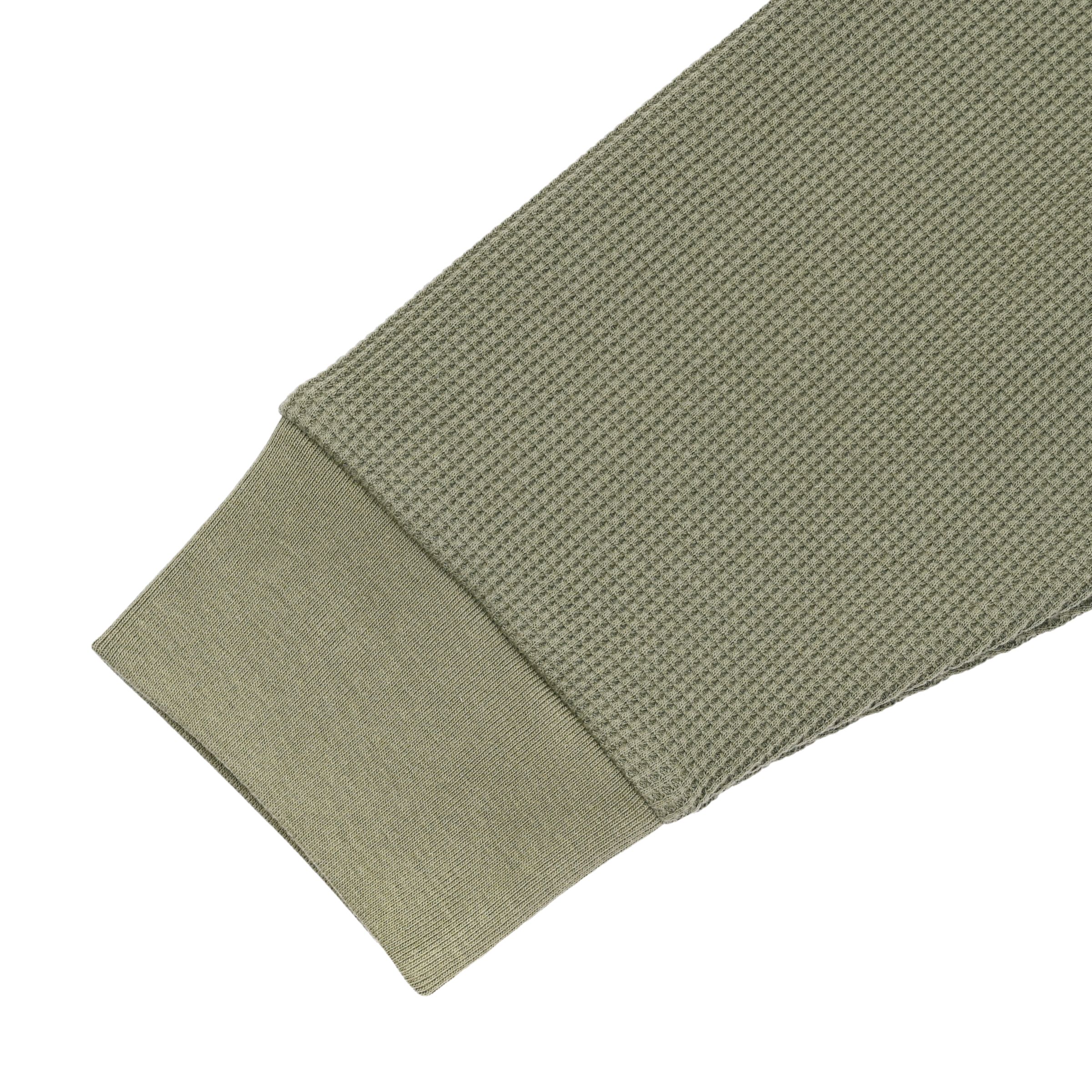 シューパッチワッフルロングスリーブ