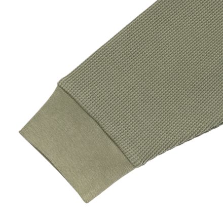 シューパッチワッフルロングスリーブ