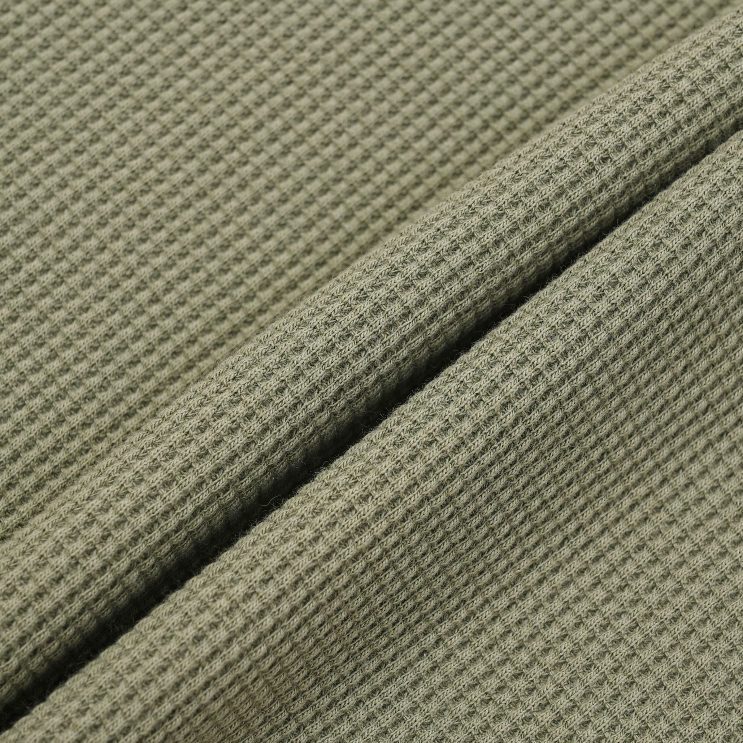 シューパッチワッフルロングスリーブ