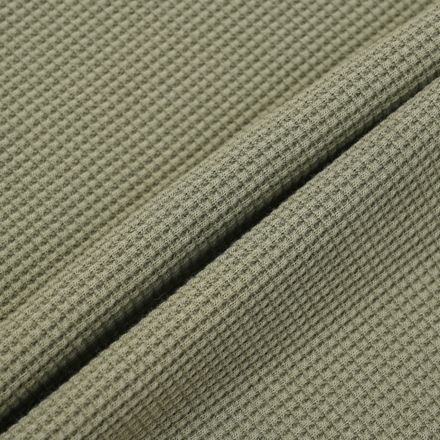 シューパッチワッフルロングスリーブ