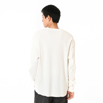 シューパッチワッフルロングスリーブ, SEA SALT, AMT55692SST